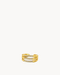 Triple Band Crystal Ring