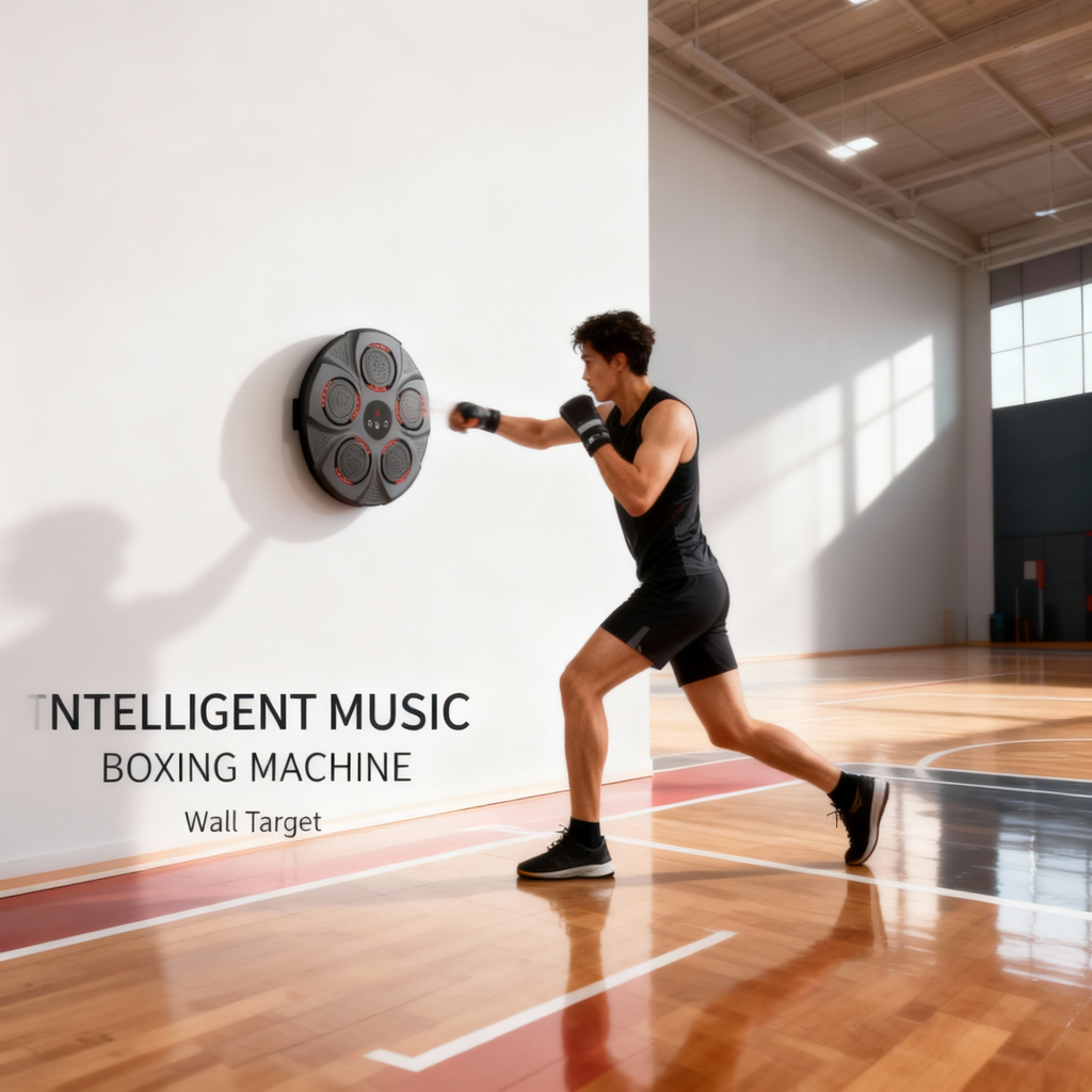 Smart Music Boxing Trainer with LED Lights | Home Fitness Equipment