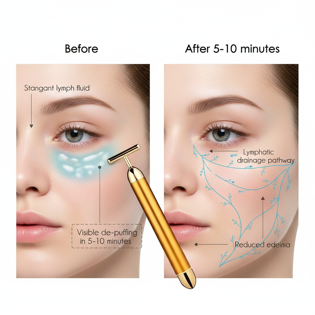 24K Gold Beauty Bar - lymphatic drainage optimization