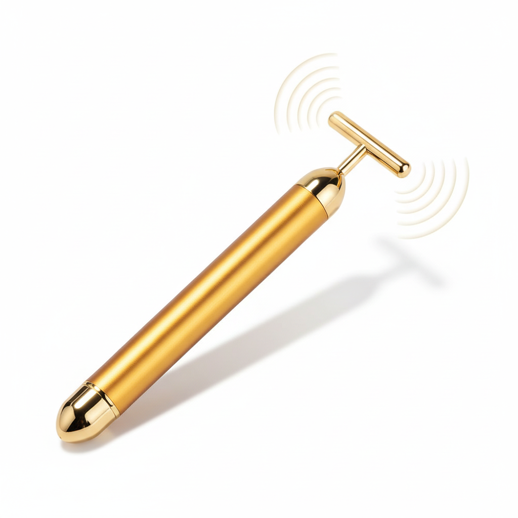 24K Gold Beauty Bar - vibration technology visualization