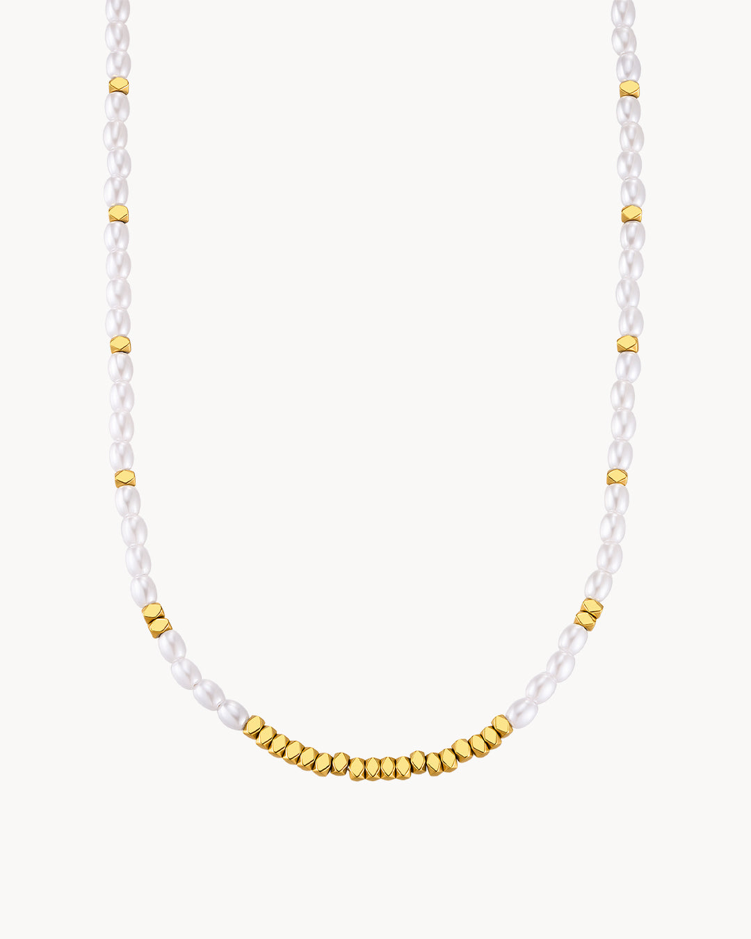 Pearl & Gold Bead Choker