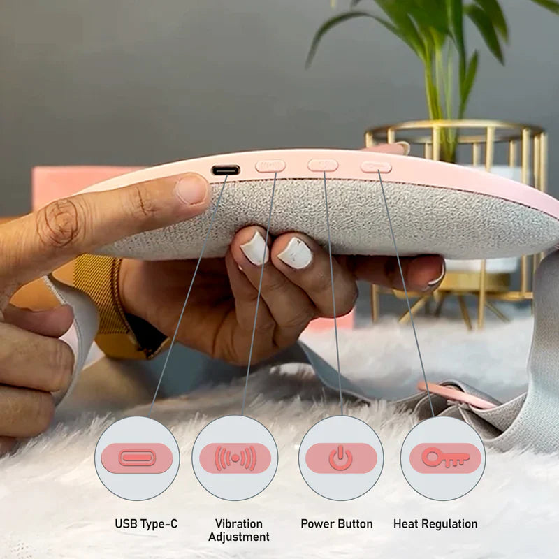 Dynamic Heat & Massage Therapy for Period Cramps | 1 Year Warranty | Home of Wellness