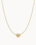 Blush Heart Pendant Necklace