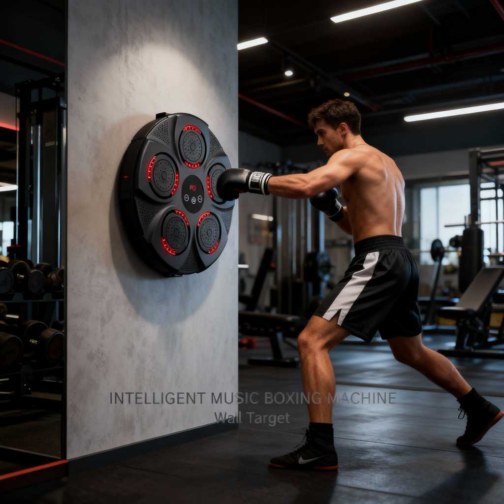 Smart Music Boxing Trainer with LED Lights | Home Fitness Equipment