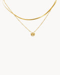 Bow Charm Layered Necklace
