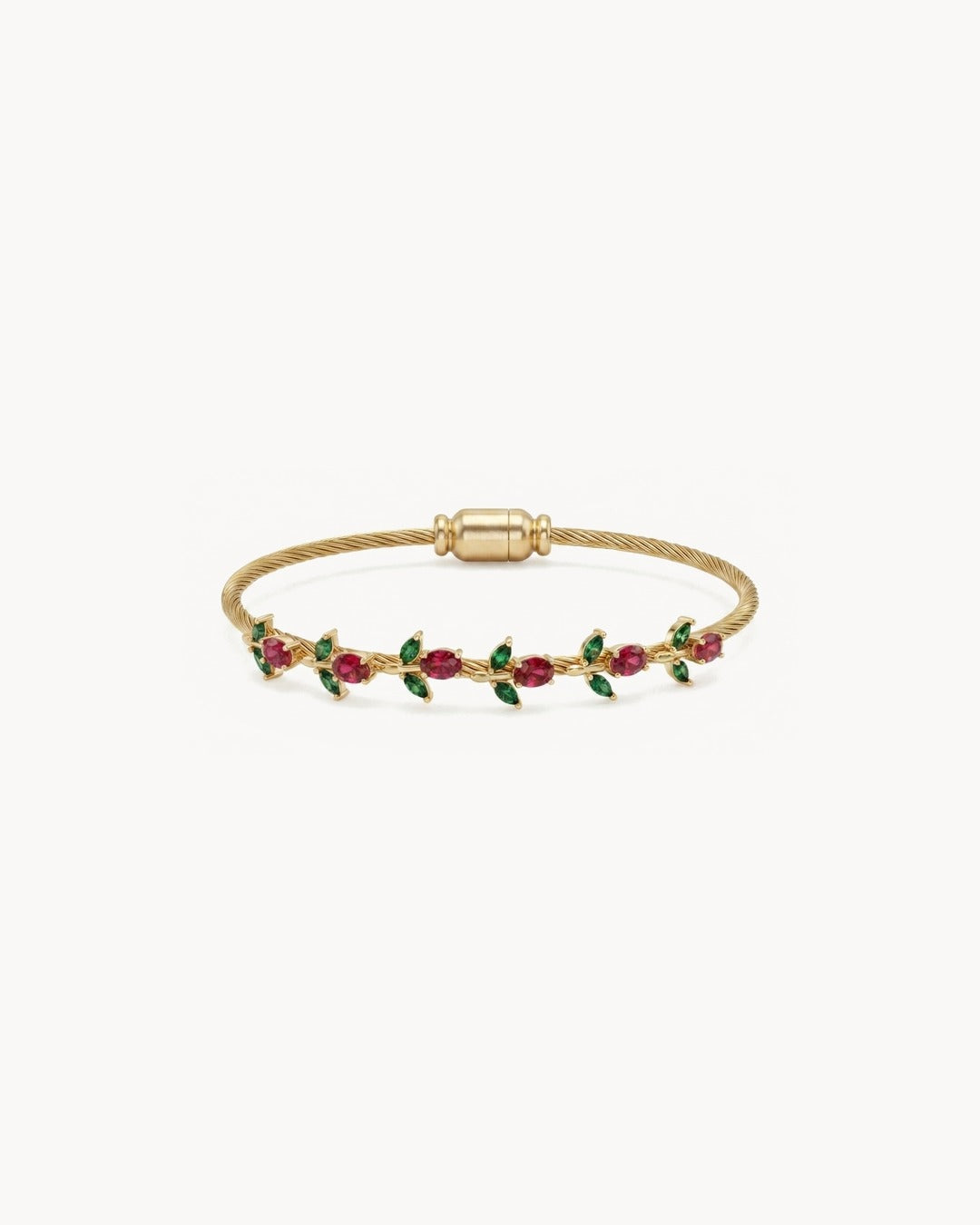 Red Tulip Magnetic Bangle