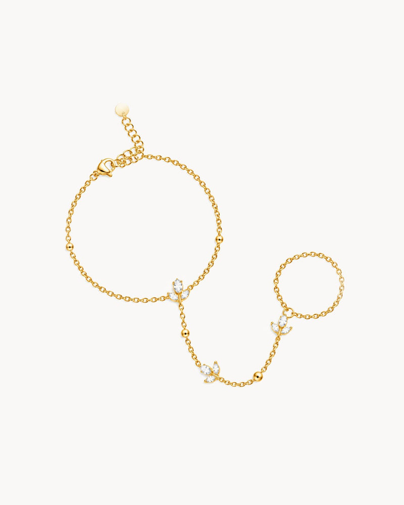 White Tulip Hand Chain